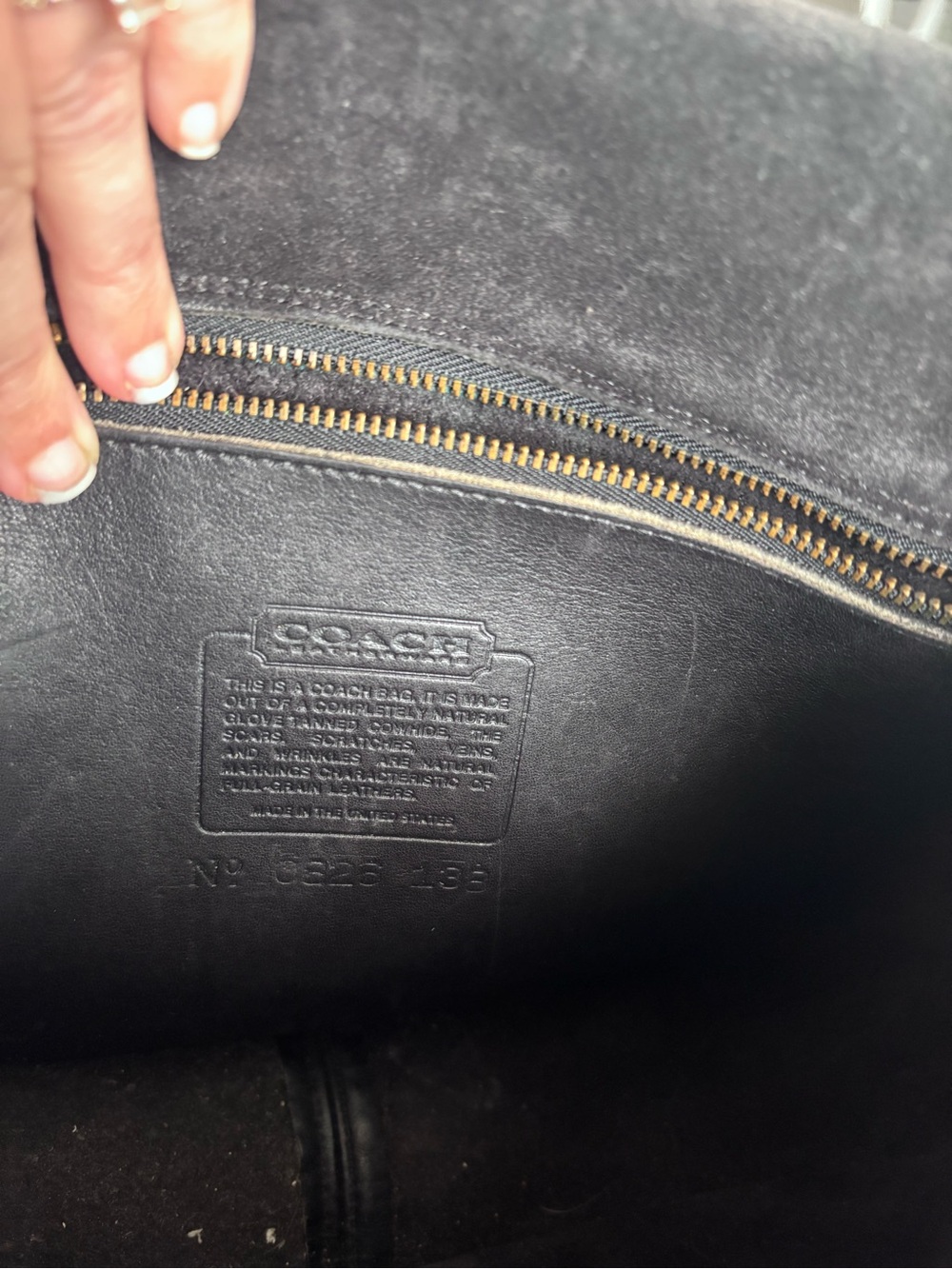 Vintage Coach Ranch Bag 9852‎ Black USA Made Glovetanned Leather Crossbody - Picture 9 of 16